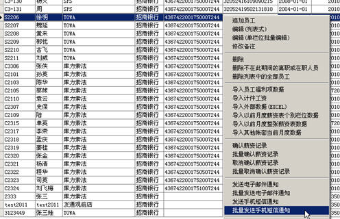 薪资发放导入模板