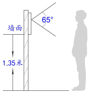 FaceX1考勤刷卡角度