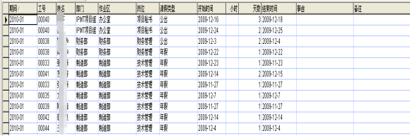 手工录入考勤系统